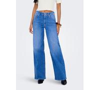 Only Jeans Damen ONLMADISON Weit geschnitten Hohe Taille Blau XL/L32