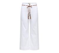 High-waist-Jeans ONLY "ONLMADISON HW BELT WD CRP WHI DNM GUA000", Damen, Gr. 29, Länge 32, weiß denim, Denim/Jeans, Obermaterial: 91% Baumwolle, 7% Polyester, 2% Elasthan, unifarben, lang, Jeans High-