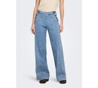 Only Jeans ONLMADISON - Wide Leg HW Button DNM GEN223NOOS - hellblau 29/L32