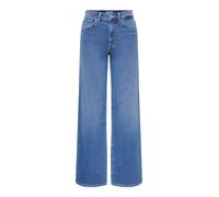 High-waist-Jeans ONLY "ONLMADISON JOGG HW WIDE DNM", Damen, Gr. 28, Länge 30, light blau denim, Denim/Jeans, Obermaterial: 100% Baumwolle, unifarben, weit lang, Jeans High-Waist-Jeans, high waist, wid