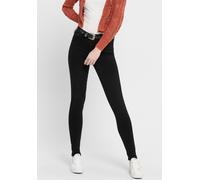 High-waist-Jeans ONLY "ONLPAOLA - Extra-eng geschnittene High-Waist-Jeans", Damen, Gr. XS (34), Länge 34, schwarz (schwarz denim), Denim/Jeans, Obermaterial: 98% Baumwolle, 2% Elasthan, unifarben, ski
