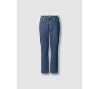 High-waist-Jeans PEPE JEANS "TAPERED JEANS HW", Damen, Gr. 29, Länge 32, mid blau, Denim/Jeans, Obermaterial: 99% Baumwolle, 1% Elasthan, gerade, unten schmal lang, Jeans High-Waist-Jeans (15239107-29