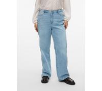Vero Moda Curve Tessa Wide Ra339 Hochtaillierte Jeans 46 Light Blue Denim