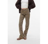 VERO MODA Damen Vmtessa Hr Wide Stretch AOP Jeans Noos, Silver Mink, 29W x 30L