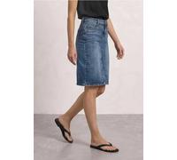 High Waist Midirock mit Knopfdetails