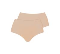 High-Waist-Panty ANITA "2er Pack High Waist Pocket Panty", Damen, Gr. 46, braun (deep sand), Obermaterial: 60% Polyamid PA. 40% Elasthan EL., Unterhosen (76162913-46) deep sand