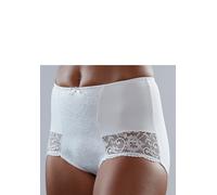 High-Waist-Panty NUANCE BY LASCANA, Damen, Gr. 48/50, weiß, Microtouch, Obermaterial: 85% Polyamid, 15% Elasthan, Unterhosen, mit Spitzeneinsätzen (84656543-48) weiß