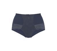 High-Waist-Panty NUANCE, Damen, Gr. 52/54, blau (marine), Microtouch, Obermaterial: 85% Polyamid, 15% Elasthan, Unterhosen High-Waist-Panty, mit Spitzeneinsätzen (47320834-52)