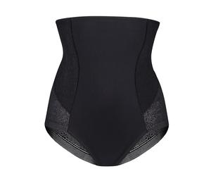 High-Waist-Panty SUSA "Highwaist Panty Milano", Damen, Gr. 46, schwarz, Obermaterial: 86% Polyamid PA. 11% Elasthan EL. 3% Baumwolle CO., Unterhosen (70122738-46) schwarz