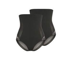 High-Waist-Panty YSABEL MORA, Damen, Gr. XL, schwarz, Obermaterial: 73% Polyamid, 27% Elasthan, figurbetont, Unterhosen, hoch geschnitten, elastisch, starker Shape-Effekt, Tüll (86363367-XL) schwarz