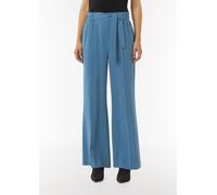 High Waist-Schlupfhose mit Piquestruktur blau 34