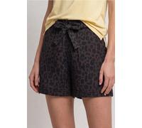 Street One Frauen High Waist Shorts mit Paperbag-Bund in Braun, Gr: 42