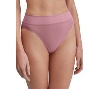 High-Waist-Slip CALIDA "Elastic", Damen, Gr. M (44/46), lila (lilas), Single Jersey, Obermaterial: 94% Baumwolle, 6% Elasthan, körpernah, Unterhosen, breiter Softbund, elastisch, Single Jersey, atmung