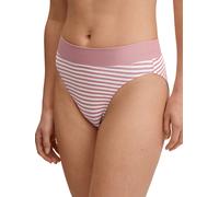 High-Waist-Slip CALIDA "Elastic", Damen, Gr. XS (36/38), rosa (rose print), Single Jersey, Obermaterial: 94% Baumwolle, 6% Elasthan, körpernah, Unterhosen, breiter Softbund, elastisch, Single Jersey,