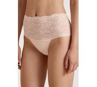 CALIDA Sensual Secrets Slip Damen, High-Waist, breiter, transparenter Spitzenbund