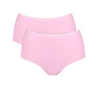 High-Waist-Slip SLOGGI "GO Sense", Damen, Gr. L, rosa (floral pink), Single Jersey, Obermaterial: 88% Modal, 12% Elasthan, Unterhosen, Santoni Rundstrick (47523612-L) floral pink