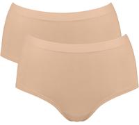 High-Waist-Slip SLOGGI "GO Sense", Damen, Gr. M, braun (peanut butter), Single Jersey, Obermaterial: 89% Modal, 11% Elasthan, Unterhosen, Santoni Rundstrick (86228619-M) peanut butter