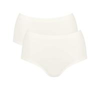 Sloggi Slip High-Waist GO Sense, Single Jersey, 89% Modal/11% Elasthan, Damen Weiß Gr. M