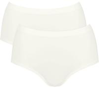 High-Waist-Slip SLOGGI "GO Sense", Damen, Gr. XXL, weiß (silk weiß), Single Jersey, Obermaterial: 89% Modal, 11% Elasthan, Unterhosen High-Waist-Slip, Santoni Rundstrick (73676318-XXL)