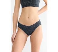 High-Waist-Slip SLOGGI "ZERO Feel 2.0", Damen, Gr. M, schwarz-weiß (schwarz combination), Jersey, Obermaterial: 76% Polyamid, 24% Elasthan, körpernah, Unterhosen, softe Mikrofaser, atmungsaktiv, ultra