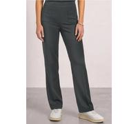 Jerseyhose STREET ONE, Damen, Gr. 32, Länge 30, mossbound grün, Jersey, 61% Viskose, 32% Polyamid, 7% Elasthan, unifarben, comfort fit lang, Hosen Jerseyhose, High Waist (87759707-32) mossbound grün