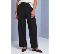 Jerseyhose STREET ONE, Damen, Gr. 38, Länge 28, schwarz, Jersey, 61% Viskose, 32% Polyamid, 7% Elasthan, unifarben, comfort fit lang, Hosen Jerseyhose, High Waist (40978222-38) schwarz