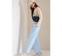 High Waist Wide Leg Sweathose im Washed-Look