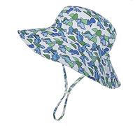 Highdi Unisex Baby Sonnenhut, Mädchen Jungen Kinderhut mit Niedlicher Cartoon Druck Sommerhut Kleinkind Faltbar Sonnenschutz Strandhut Fisherhut (Dinosaurier,S(46-50cm))