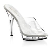 Higher-Heels Fabulicious Plateau-Pantoletten Lip-101 klar/klar Gr. 39