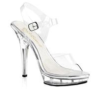 Higher Heels Fabulicious Plateau-Sandaletten Lip-108 klar/klar Gr. 40