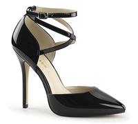 Higher Heels PleaserUSA Pumps Amuse-25 Lack schwarz Gr.37