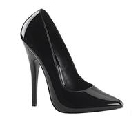 Higher-Heels PleaserUSA Pumps Domina-420 Lack schwarz Gr. 45