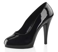 Higher Heels PleaserUSA Pumps Flair-480 Lack schwarz Gr.44