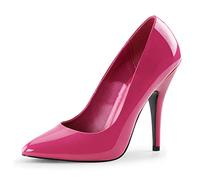 Higher-Heels PleaserUSA Pumps Seduce-420 Lack hot pink Gr.47
