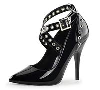 Higher Heels PleaserUSA Pumps Seduce-443 Lack schwarz Gr.37