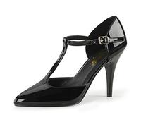 Higher Heels PleaserUSA Pumps Vanity-415 Lack schwarz Gr. 38