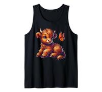 Highland Kuh Liebhaber Schottland Bauernhof Rinder Kalb Tank Top