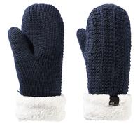 Jack Wolfskin Damen Handschuh Highloft Knit Mitten W, Night Blue, M