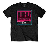 Highly Suspect T Shirt Press Start Band Logo Nue offiziell Herren Schwarz M
