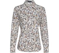 HIGHMOOR Bluse mit Blumendruck Weiß/Braun/Blau (Größe: 34) 34 weiß