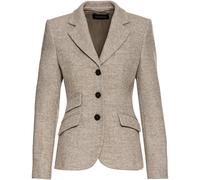 HIGHMOOR Fischgrat-Tweed-Blazer Hellbeige (Größe: 38) 38 beige