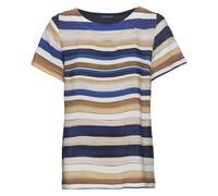HIGHMOOR Streifen-Bluse Blau/Braun (Größe: 38) 38 blau