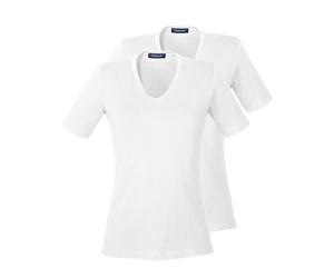 HIGHMOOR T-Shirt, 2er-Pack Weiß (Größe: 44) 44 weiß
