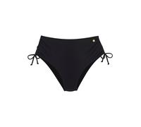 Highwaist-Bikini-Hose LASCANA "Ronda", Damen, Gr. 38, N-Gr, schwarz, Obermaterial: 82% Polyamid, 18% Elasthan. Futter: 100% Polyester. Miedereinsatz: 82% Polyamid, 18% Elasthan, unifarben, Badehosen,