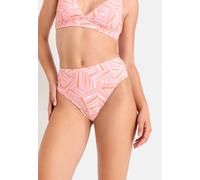 LSCN BY LASCANA Highwaist-Bikini-Hose Damen rosa bedruckt Gr.42