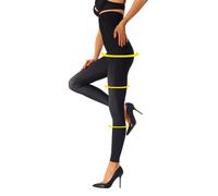 Highwaist Leggings LASCANA Gr. 48/50, N-Gr, schwarz Damen Hosen (235925-48) schwarz