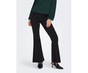 Highwaist Leggings ONLY "ONLFIONA HW SUPER FLARED PANT JRS", Damen, Gr. M (38), N-Gr, schwarz, Jersey, Obermaterial: 75% Viskose, 22% Polyamid, 3% Elasthan, unifarben, normal, Hosen Highwaist Leggings