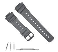 Hijiawee Ersatzband für Casio G-Shock GA-110/120/300/700 GD-100/120/350 DW-5600/5900/6900 GW-M5610, Silikonband für Gshock (grau)