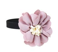 HIJONES Damen Einzigartige Florale Choker aus Satin Band mit Blumenform Elegant für Party Hochzeit Dating Schmuck Rosa