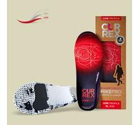 CURREX HikePro Einlegesohle - Deine neue Dimension des Wanderns. Dynamische Performance Einlegesohle für Walking, Hiking oder Spaziergänge,Rot (Low Profile),EU 34,5-36,5 (Tag XS)